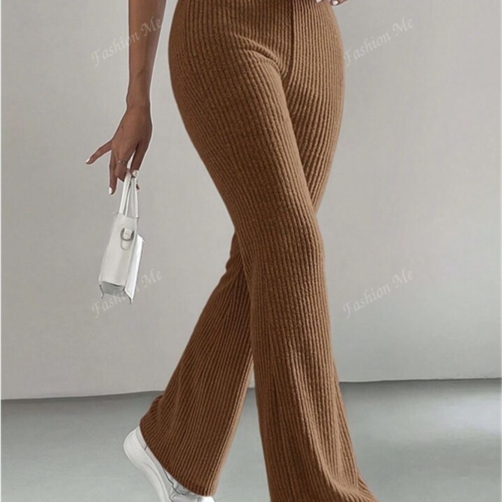 Brown Flared Pants
